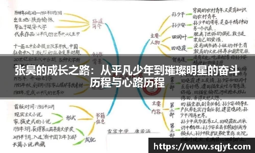 张昊的成长之路：从平凡少年到璀璨明星的奋斗历程与心路历程